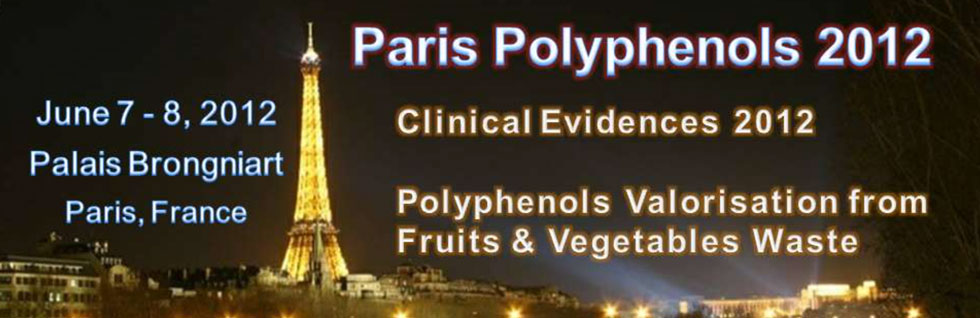 World congress on Polyphenols applications, June 7-8, 2012 Paris